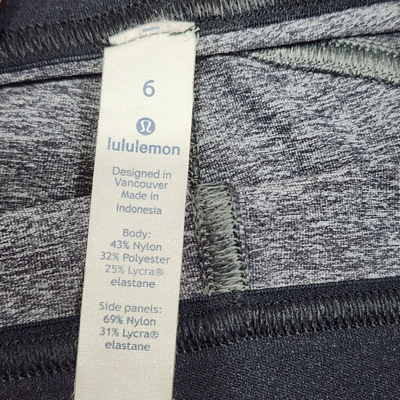 Lululemon Box It Out Tight Heathered Black Size 6 - Picture 9 of 11